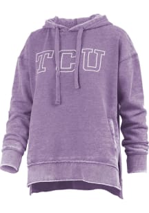 Pressbox TCU Horned Frogs Womens Purple Marni Hooded Sweatshirt