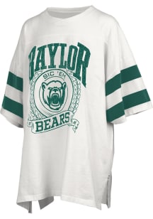 Pressbox Baylor Bears Womens White Floyd Short Sleeve T-Shirt