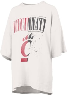 Pressbox Cincinnati Bearcats Womens White RNR Short Sleeve T-Shirt