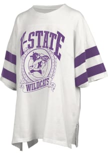 Pressbox K-State Wildcats Womens White Floyd Short Sleeve T-Shirt