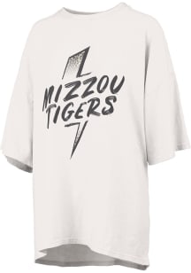 Pressbox Missouri Tigers Womens White RNR Short Sleeve T-Shirt