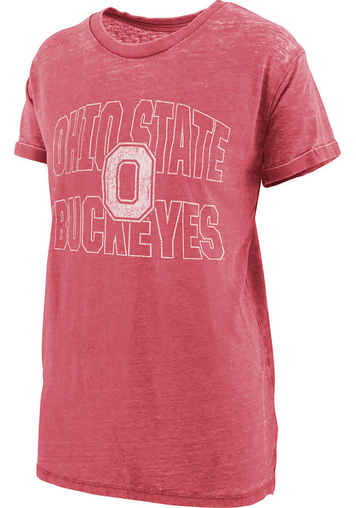 Women's Alternative Apparel White Ohio State Buckeyes Retro Jersey  Headliner Cropped T-Shirt