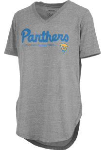 Pressbox Pitt Panthers Womens Grey Knobi Short Sleeve T-Shirt