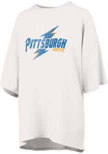 Pitt Panthers White Pressbox RNR Short Sleeve T-Shirt