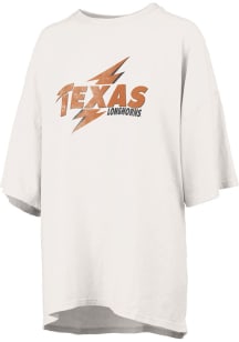 Pressbox Texas Longhorns Womens White RNR Short Sleeve T-Shirt