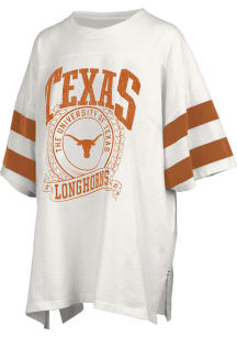Pressbox Texas Longhorns Womens White Floyd Short Sleeve T-Shirt