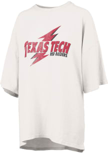 Pressbox Texas Tech Red Raiders Womens White RNR Short Sleeve T-Shirt