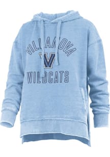 Pressbox Villanova Wildcats Womens Light Blue Marni Hooded Sweatshirt
