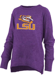 Pressbox LSU Tigers Womens Purple Fresno Crew Sweatshirt