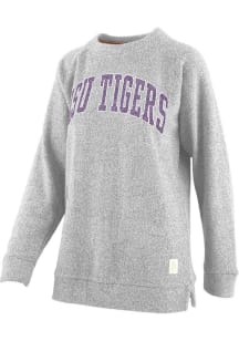 Pressbox LSU Tigers Womens Oatmeal Helena Crew Sweatshirt