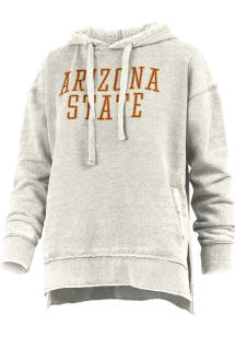 Pressbox Arizona State Sun Devils Womens Ivory Marni Hooded Sweatshirt