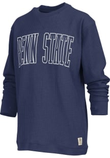 Pressbox Penn State Nittany Lions Womens Navy Blue Southlawn LS Tee