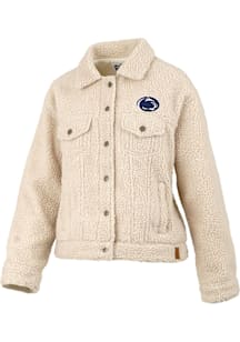 Pressbox Penn State Nittany Lions Womens Brown Yeti Light Weight Jacket