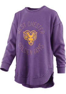Pressbox West Chester Golden Rams Womens Purple Bakersfield Crew Sweatshirt