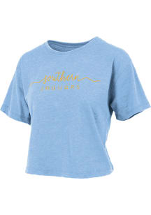 Pressbox Southern University Jaguars Womens Light Blue Valdosta Short Sleeve T-Shirt