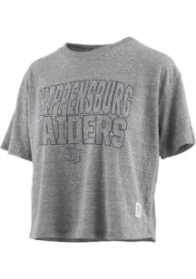 Pressbox Shippensburg Raiders Womens Grey Knobi Short Sleeve T-Shirt