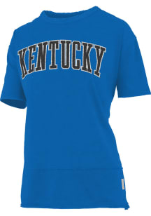 Pressbox Kentucky Wildcats Womens Blue Gala Short Sleeve T-Shirt