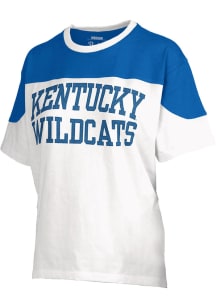 Pressbox Kentucky Wildcats Womens White Fullback Short Sleeve T-Shirt