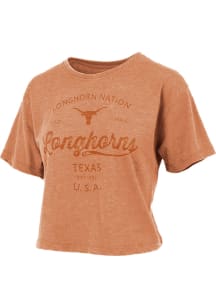 Pressbox Texas Longhorns Womens Burnt Orange Ryder Short Sleeve T-Shirt