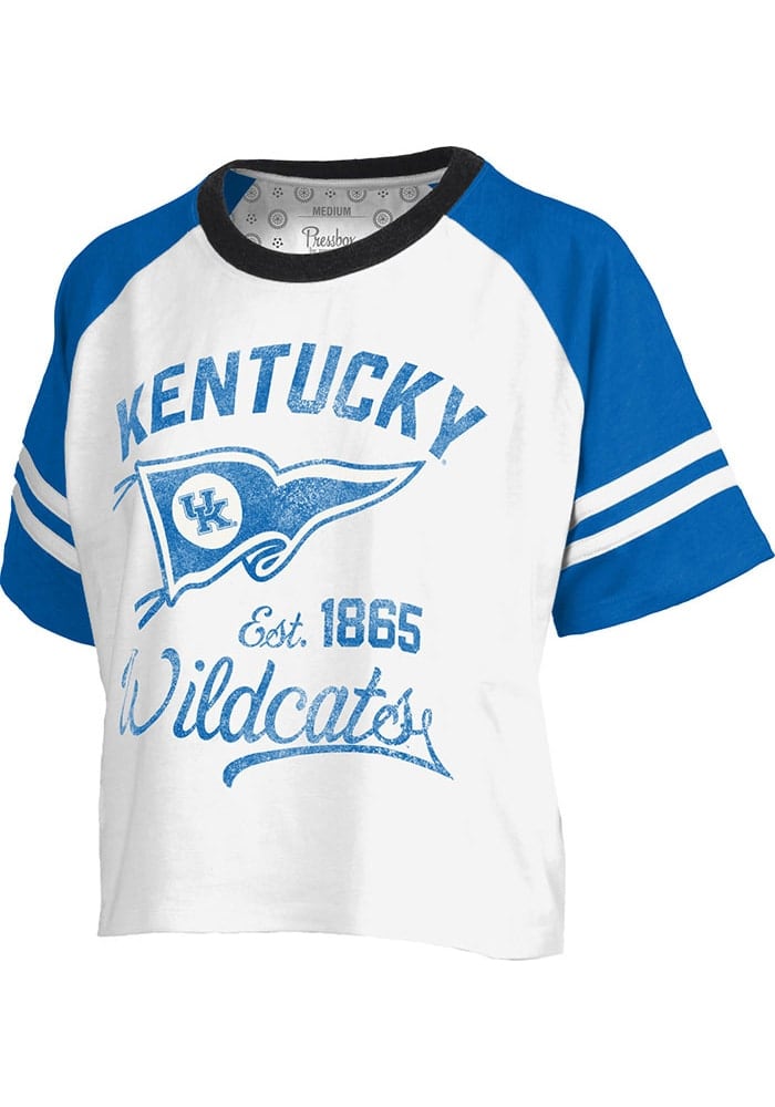 Pressbox Kentucky Wildcats Womens White Beaumont Short Sleeve T-Shirt