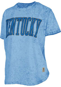 Pressbox Kentucky Wildcats Womens Blue Sun Washed Short Sleeve T-Shirt