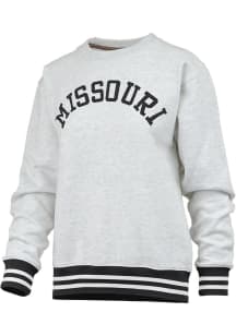 Pressbox Missouri Tigers Womens Grey Homecoming Crew Sweatshirt