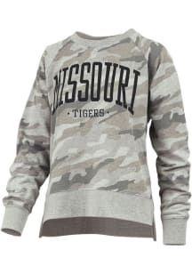 Pressbox Missouri Tigers Womens Grey Oakland Crew Sweatshirt