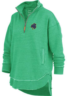 Pressbox Notre Dame Fighting Irish Womens Kelly Green Northfork Sojourn Qtr Zip