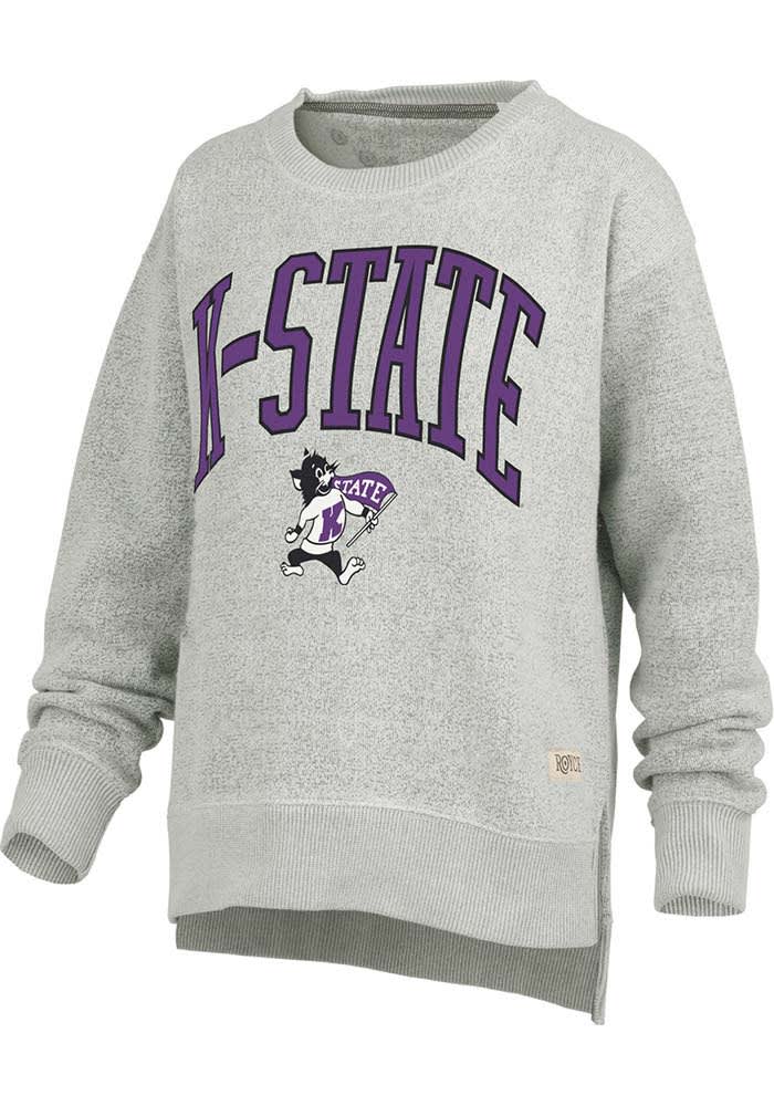 Pressbox Womens OATMEAL K-State Wildcats New Zealand Abriana Long