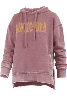 Womens Minnesota Golden Gophers Maroon Pressbox Marni Hooded Sweatshirt