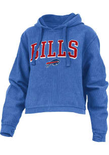 Buffalo Bills Womens Blue Comfy Cord Hooded Sweatshirt