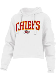 Kansas City Chiefs Womens White Comfy Cord Hooded Sweatshirt