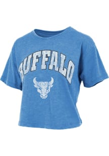 Pressbox Buffalo Bulls Womens Blue Winnie Short Sleeve T-Shirt