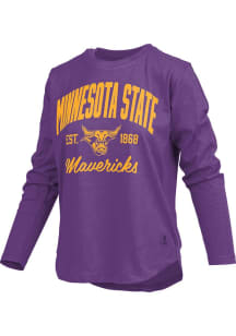 Pressbox Minnesota State Mankato Mavericks Womens Purple Anaheim LS Tee