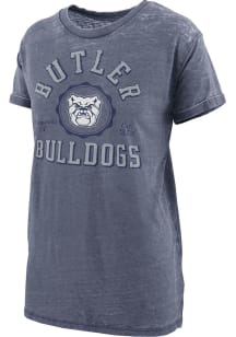 Pressbox Butler Bulldogs Womens Navy Blue Vintage BF Short Sleeve T-Shirt