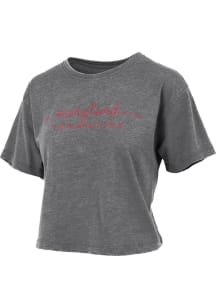 Maryland Terrapins Black Pressbox Script Short Sleeve T-Shirt