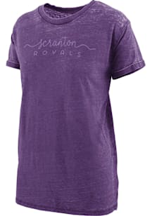 Pressbox Scranton Royals Womens Purple Valdosta Short Sleeve T-Shirt