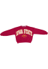 Pressbox Iowa State Cyclones Womens Crimson Sweeper Crew Sweatshirt