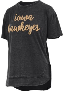 Iowa Hawkeyes Black Pressbox Chelsea Short Sleeve T-Shirt