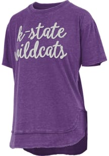 K-State Wildcats Purple Pressbox Chelsea Short Sleeve T-Shirt