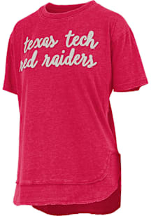 Pressbox Texas Tech Red Raiders Womens Red Chelsea Short Sleeve T-Shirt