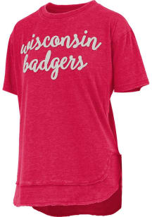 Wisconsin Badgers Red Pressbox Chelsea Short Sleeve T-Shirt
