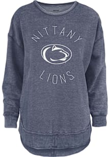 Pressbox Penn State Nittany Lions Womens Navy Blue Bakersfield Crew Sweatshirt