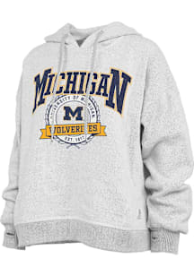 Pressbox Michigan Wolverines Womens Oatmeal Amore Hooded Sweatshirt