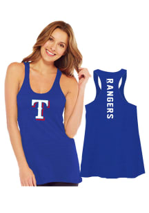 Texas Rangers Womens Blue Multi Count Tank Top