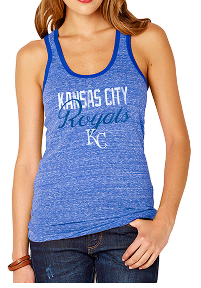 Kansas City Royals New Era Womens Blue Chevron Tank Top