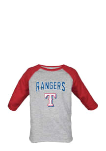 Texas Rangers Toddler Grey Bold Straight Long Sleeve T-Shirt