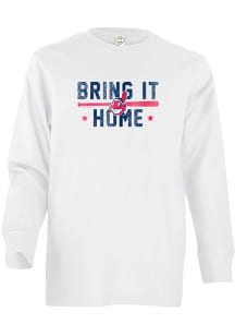 Cleveland Indians Youth White Jersey Long Sleeve T-Shirt