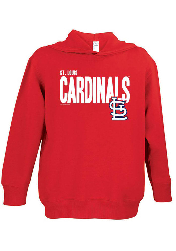 St Louis Cardinals Toddler Red Bold Long Sleeve Hooded Sweatshirt