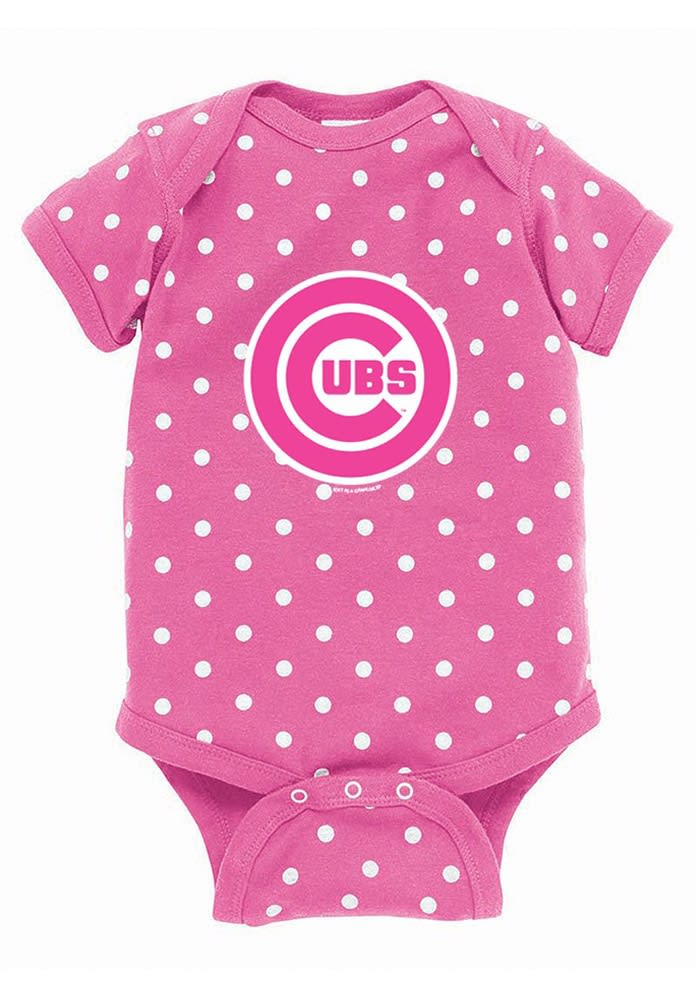 Infant White Chicago Cubs Pinstripe Power Hitter Romper